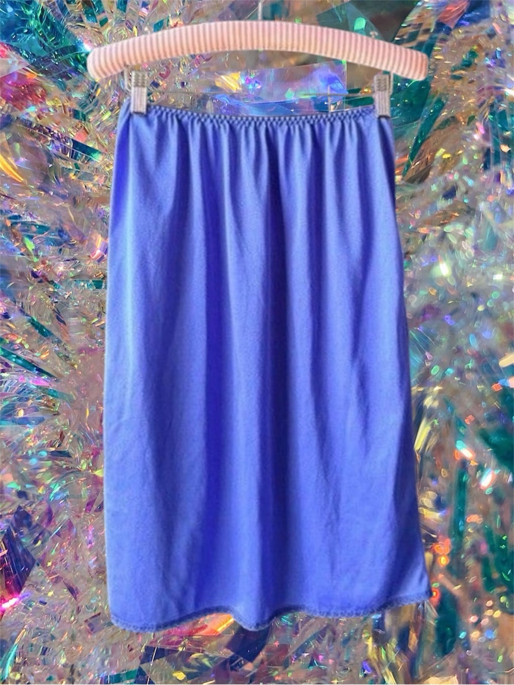VTG BESTFORM Blue Nylon Half Slip Size L